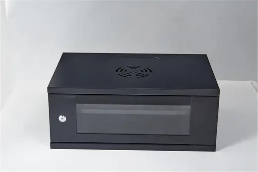 Racksan SE-6407S 7U Duvar Tipi Kabinet (350-530-400) Raf+Fan+Priz