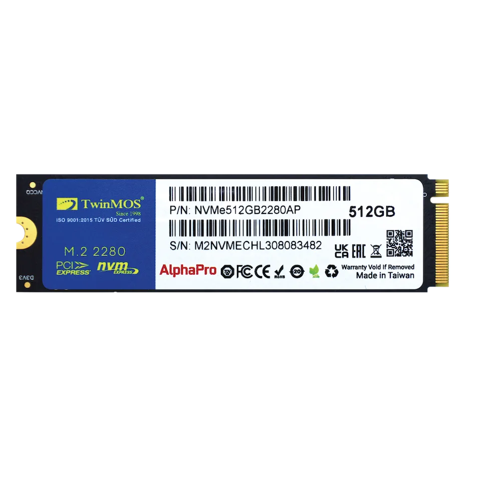 TWINMOS 512 GB NVME SSD 3600/3250 (NVMe512GB2280AP)