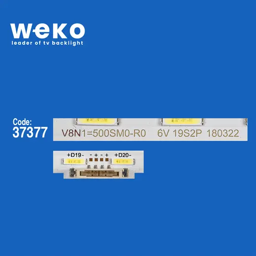 WKSET-6720 37377X2 EPISTAR 50 NEW EDGE-38EA-180223-7020-ANODE 2 ADET LED BAR (38LED) alternatif görünüm