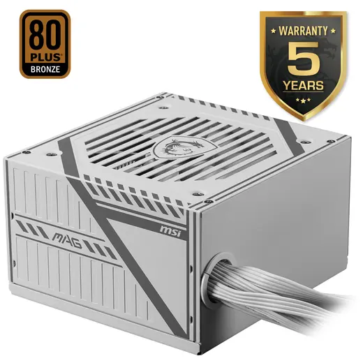 MSI MAG A650BNL Beyaz 650W 80+ Bronze Güç Kaynağı