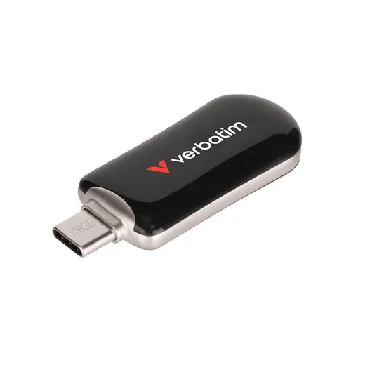 VERBATIM 64GB Plectra 30224 TYPEC USB 3.2 Bellek Siyah 100MB/s görseli 2
