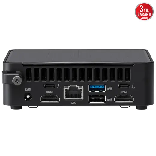 ASUS CORE 3 100U-RAM DİSK YOK-FDOS MINI PC / NUC14 PRO SLIM KIT NUC14RVKI3 / 90AR0062-M00040 görseli 7