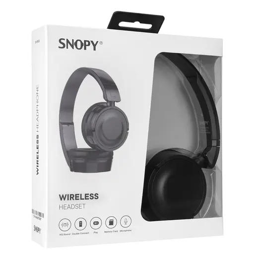 Snopy SN-XBK33 BATTY Siyah TF Kart Özellikli Bluetooth Kulaklık alternatif görünüm
