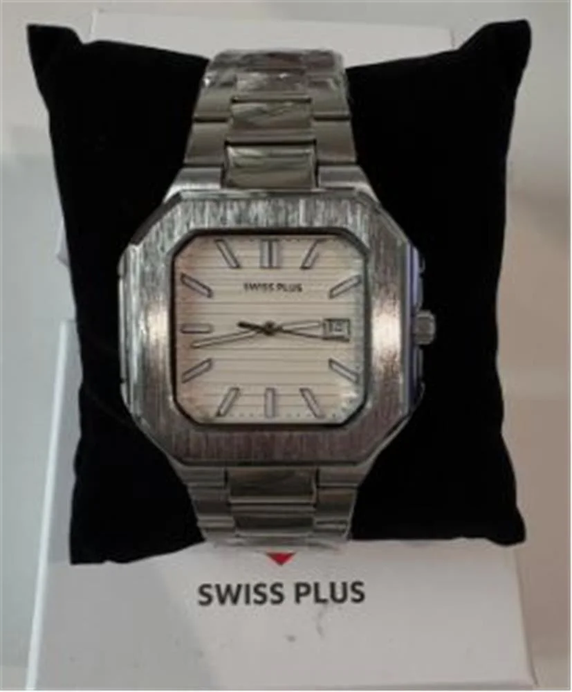 Swiss Plus Man Watch Premium Seri Model-8 RS23146 White-Silver(Kol Saati)