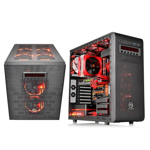 THERMALTAKE Commander F6 AC-024-BN1NAN-A1 RGB LCD Ekranlı Multi Fan Kontrol Ünitesi görseli 1