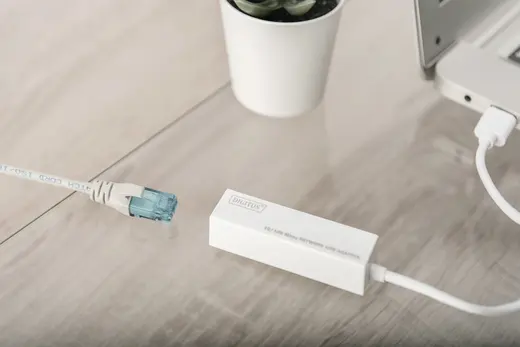 DIGITUS DN-10050-1 USB 2.0 Fast Ethernet Adaptörü, 1 x 10/100 RJ45 Dişi, USB-A Erkek görseli 7