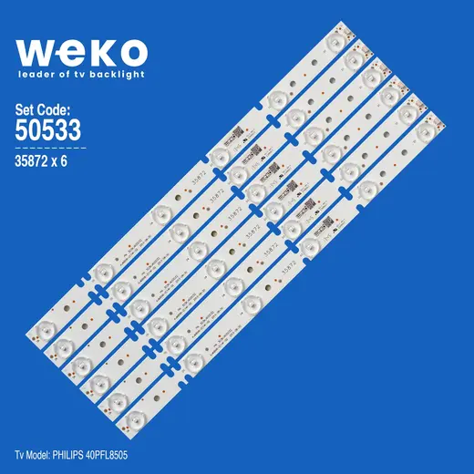 WKSET-5533 35872X6 KJ40D06-ZC14F-02 6 ADET LED BAR