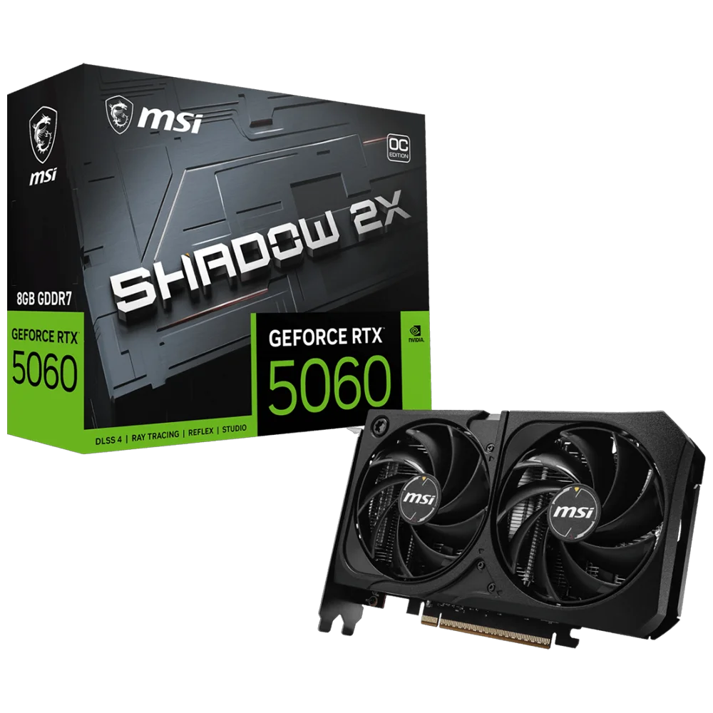 MSI RTX5060 8GB GDDR7 128BIT 3xDP/HDMI (GEFORCE RTX 5060 8G SHADOW 2X OC MAX)