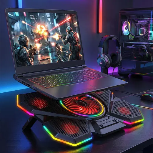 Rampage S47 COOLFLOW Yükseklik Ayarlı Notebook Soğutucu Stand görseli 6