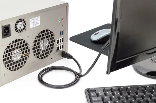 DIGITUS DB-330123-030-S HDMI High Speed with Ethernet Bağlantı Kablosu, HDMI Tip A Erkek <-> HDMI Tip A Erkek, 3 metre görseli 4