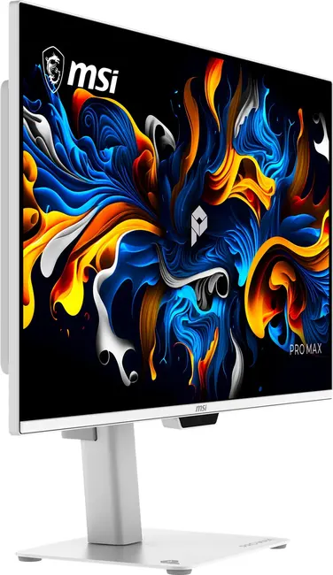 MSI 27" OLED PRO MAX 271UPXW12G 0.03MS 120HZ HDMI-DP Pivot Kurumsal Monitör 3840x160 Beyaz görseli 8