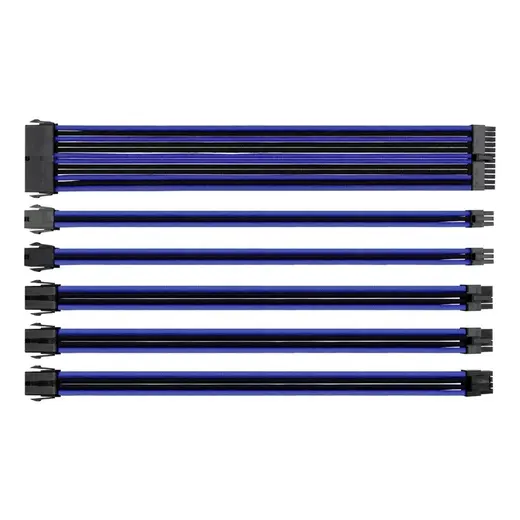 THERMALTAKE AC-035-CN1NAN-A1 TtMod Mavi/Siyah Power Supply Sleeved Kablo Seti (16 AWG) görseli 3