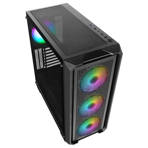Rampage X-CHAIN Temper Camlı 750W(Peak) 80Plus Bronze 4 Adet RGB Fanlı Kasa alternatif görünüm