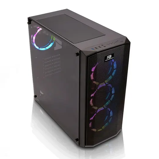 POWERBOOST X58RGB 4-ARGB Fanlı Gaming Mid-Tower PC Kasası görseli 3