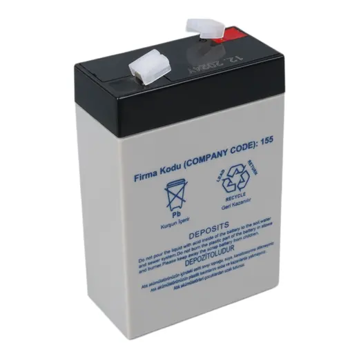 YOKOHAMA YH-62.8 6 VOLT - 2.8 AMPER DİK AKÜ (66 X 33 X 97 MM) alternatif görünüm