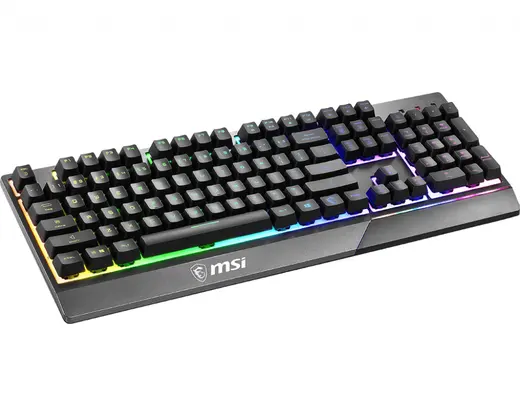 MSI Q TR Vigor GK30 RGB Mekanik Hisli Siyah Oyuncu Klavyesi görseli 1