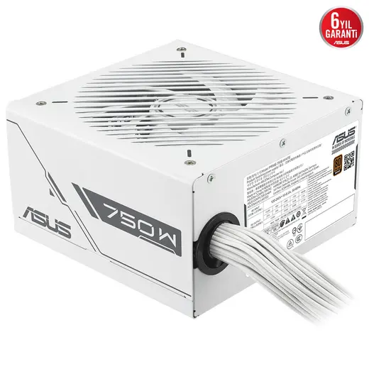 ASUS 750w 80+ Bronze PRIME 750B Power Supply Beyaz görseli 2