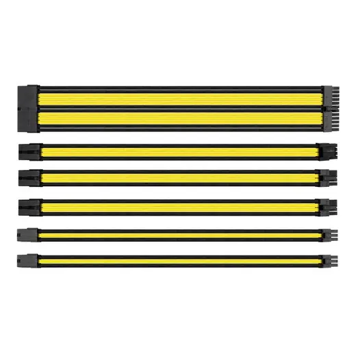 THERMALTAKE TtMod AC-047-CN1NAN-A1 Power Supply Sleeved Kablo Sarı/Siyah görseli 5