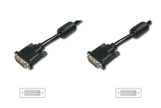 BEEK BC-DSP-DVI-MM-02 DVI Bağlantı Kablosu, DVI-D (24+1) Erkek - DVI-D (24+1) Erkek, 2x ferrit filtre, 2 metre