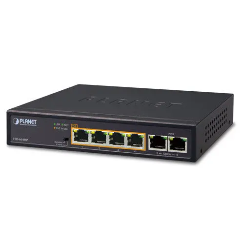 PLANET PL-FSD-604HP 4 PORT 10/100TX 802.3 PoE + 2-Port 10/100TX SW
