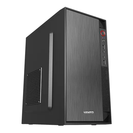 VENTO 350W VS119S Standart Micro ATX PC Kasası Siyah görseli 3