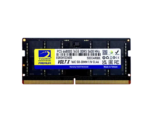 16 GB DDR5 5600MHz TWINMOS CL46 1.1V SODIMM (TMD516GB5600S46)