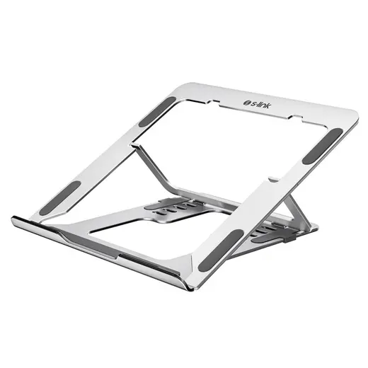S-link SL-AL11 Gümüş 6 Açılı Katlanabilir Alüminyum Laptop Stand alternatif görünüm