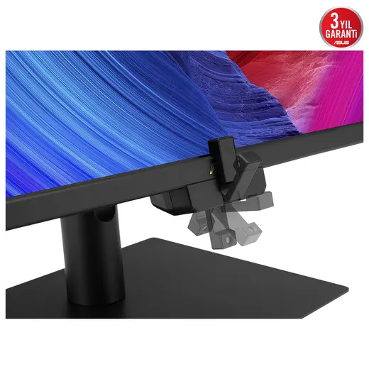 ASUS 27" IPS PROART PA27UCGE 1MS 160HZ HDMI-DP TYPEC Pivot Grafik Tasarım Monitörü 3840x2160 / 90LM04NC-B01K71 görseli 8