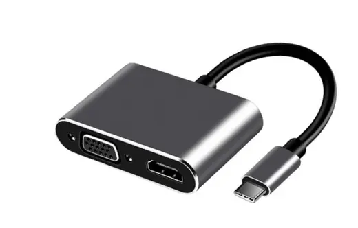 FRISBY FA-7678C Type-c - HDMI+VGA 4Kx2K Adaptör