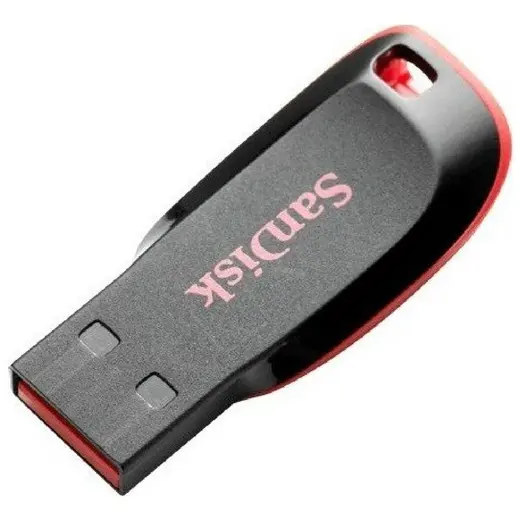 SANDISK 16GB Cruzer Blade SDCZ50-016G-B35 USB 2.0 Kırmızı/Siyah Flash Bellek görseli 1