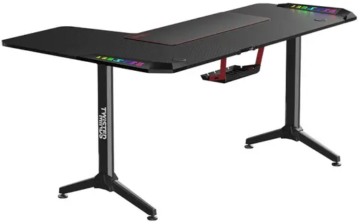 TWISTED Minds L Şekilli RGB Sağ Oyuncu Masası Siyah TM-Y-RB-RGB görseli 4