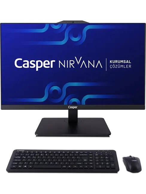 Casper Nirvana A90.1342-BE00A-V-S-K Siyah i5-13420H 16GB RAM 500GB NVME 23.8" Pivot W11H All In One