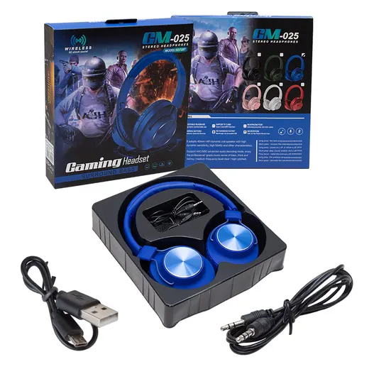 POWERMASTER GM-025 BLUETOOTH KABLOSUZ MİKROFONLU GAMING OYUNCU KULAKLIK görseli 3
