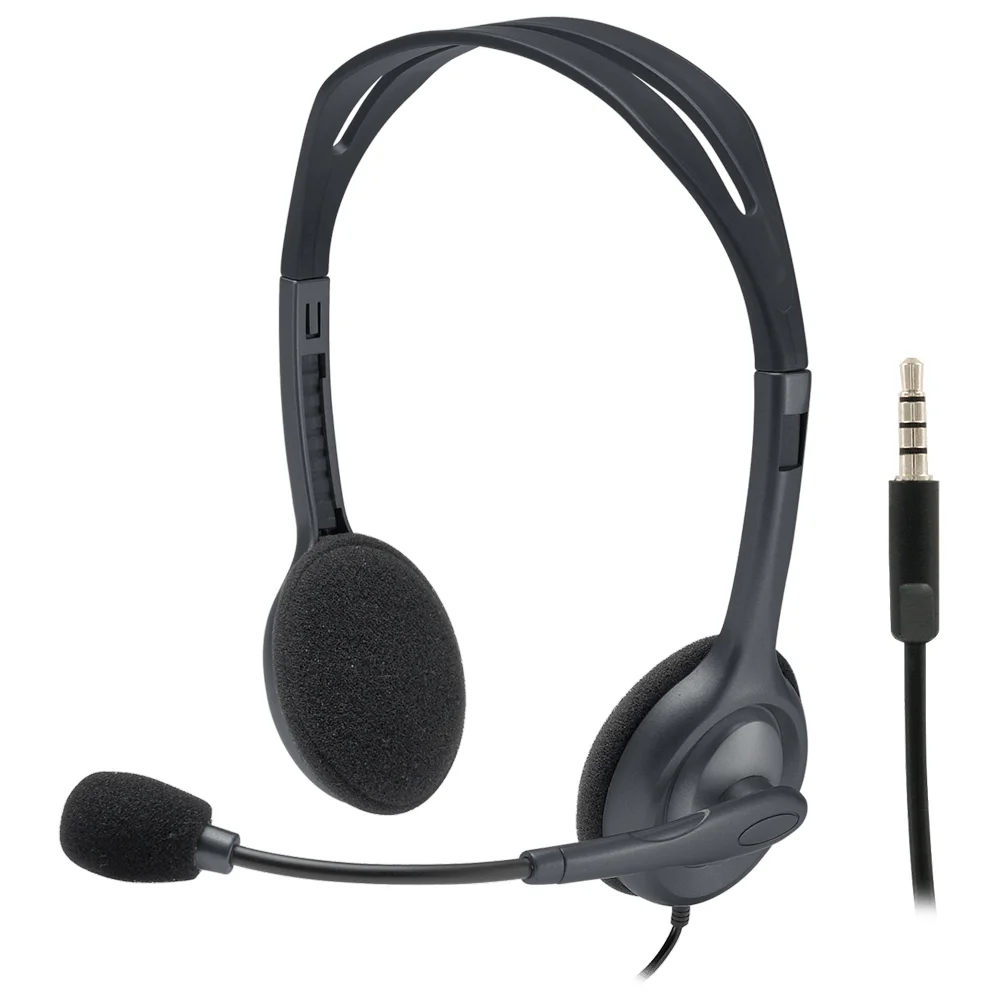 Logitech H111 Mikrofonlu Kulaklık Gri 981-000593