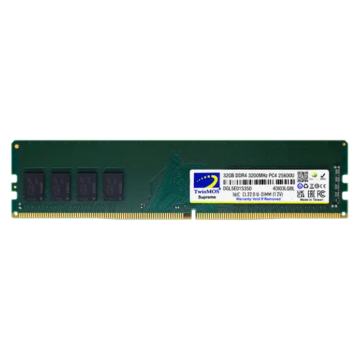 32 GB DDR4 3200MHz TWINMOS CL22 1.2V (MDD432GB3200DWO)