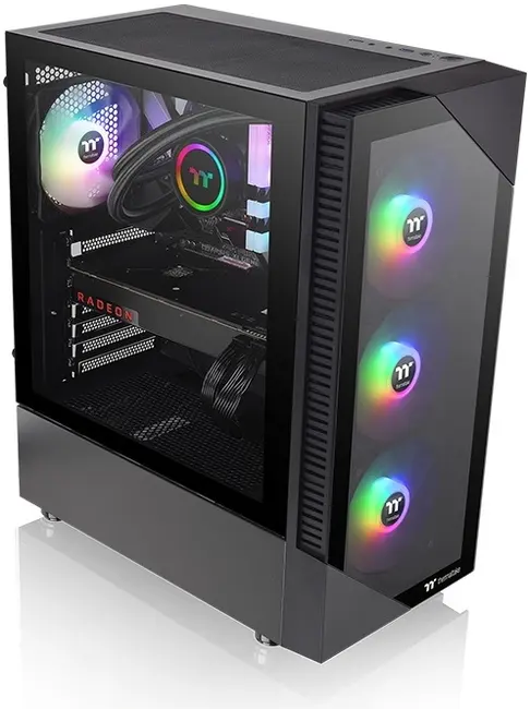 THERMALTAKE 650W 80+ View 200 TG CA-3X3-65M1WE-00 4-ARGB Fanlı Gaming Mid-Tower PC Kasası görseli 5