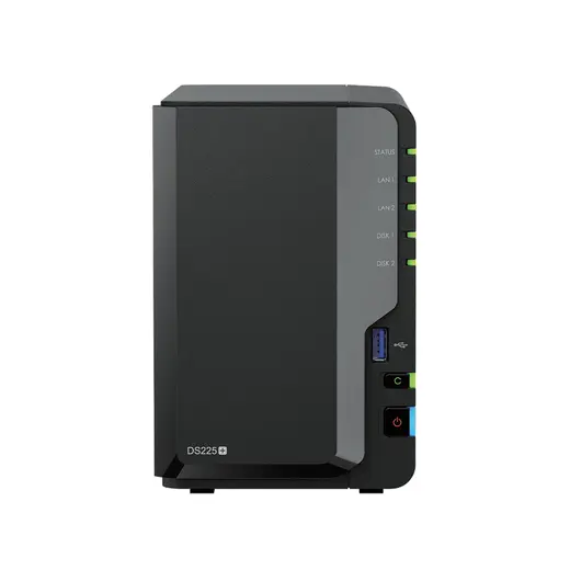 SYNOLOGY 2diskli Celeron QC-2GB RAM-2.5GbE Nas Server DS225 PLUS görseli 6