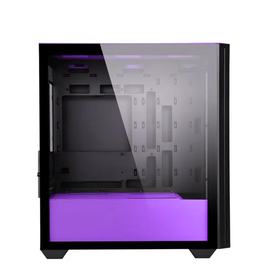 POWERBOOST PB-P2252BP 4-ARGB Fanlı Gaming Mid-Tower PC Kasası Mor-Siyah görseli 3