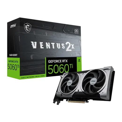 MSI VGA GEFORCE RTX 5060 TI 16G VENTUS 2X OC PLUS 16GB GDDR7 128B DX12