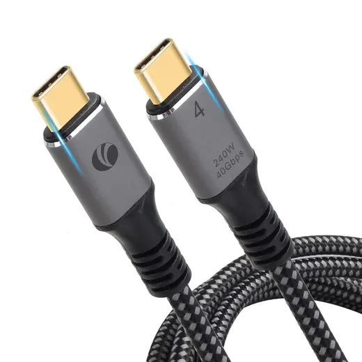 Vcom CU541M-1.2 Type-C USB4 40Gbps Data 240W 1.2m Şarj Kablosu alternatif görünüm