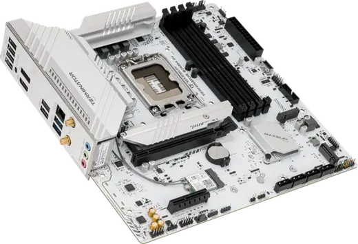 MAXUN TERMINATOR B760M-D4-ICE DDR4 HDMI-DP PCIE 5.0 1700p mATX BEYAZ görseli 2