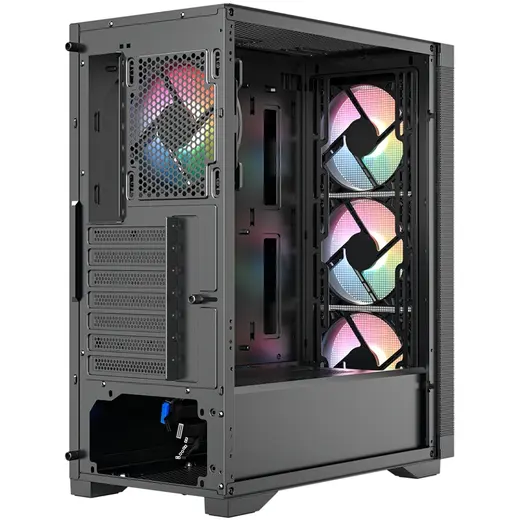 FRISBY 600w 80+ BRONZE FC-9480G Gaming Mid Tower PC Kasası görseli 5