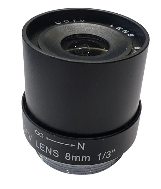 8 mm Analog Kamera Sabit Iris Fixed Lensi