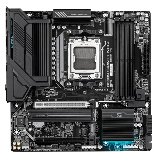 GIGABYTE B850M GAMING X WIFI6E DDR5 HDMI DP PCIE 5.0 AM5 mATX görseli 3