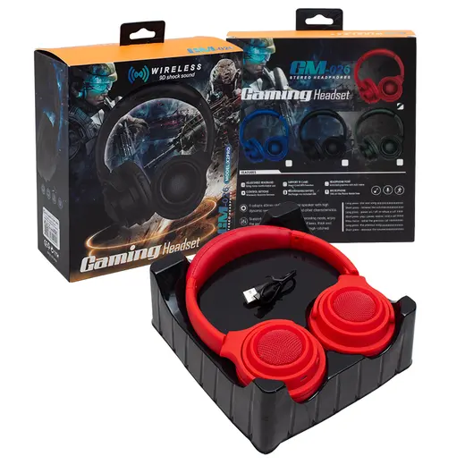 POWERMASTER GM-026 BLUETOOTH KABLOSUZ MİKROFONLU GAMING OYUNCU KULAKLIK görseli 3