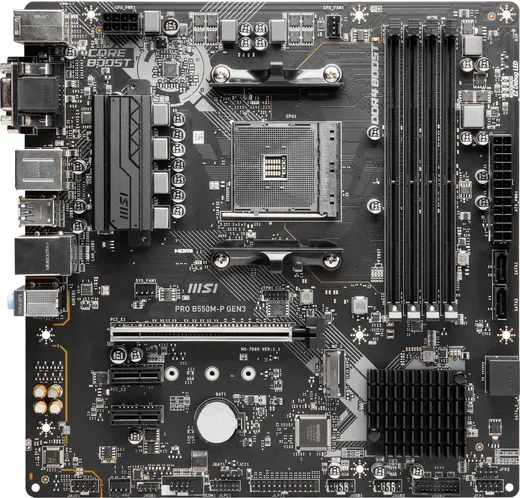 MSI PRO B550M-P DDR4 HDMI-DP PCIE 4.0 AM4 mATX görseli 7
