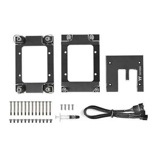 THERMALTAKE 420MM AW420 CL-W445-PL14BL-A touhgFan Pro fanlı 420mm AMD TR5 Sıvı soğutma kiti görseli 1