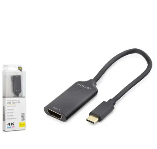 iETOP HDX7898 Type-C to HDMI Görüntü Dönüştürücü 4K 30Hz 20 cm Siyah
