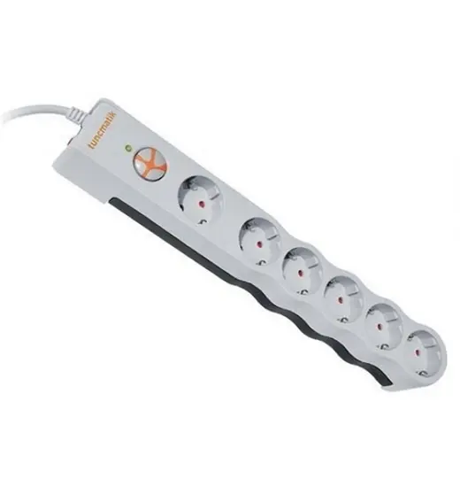 Tunçmatik TSK5015 Powersurge Beyaz Beşli 2 Usb Girişli 1,5 metre Akım Korumalı Priz