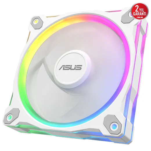 ASUS Prime MR120 Reverse Blade ARGB 120mm Kasa ve Radyatör Fanı (Ters Kanat - Beyaz) / 90DA00L3-B09000 görseli 7